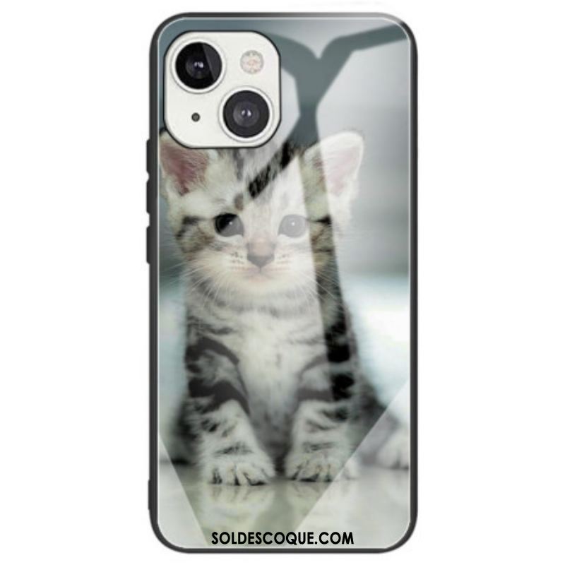 Coque iPhone 14 Verre Trempé Chaton