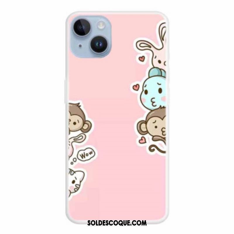 Coque iPhone 15 Plus Animaux Wow