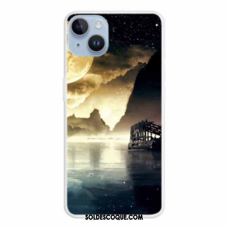 Coque iPhone 15 Plus Pleine Lune