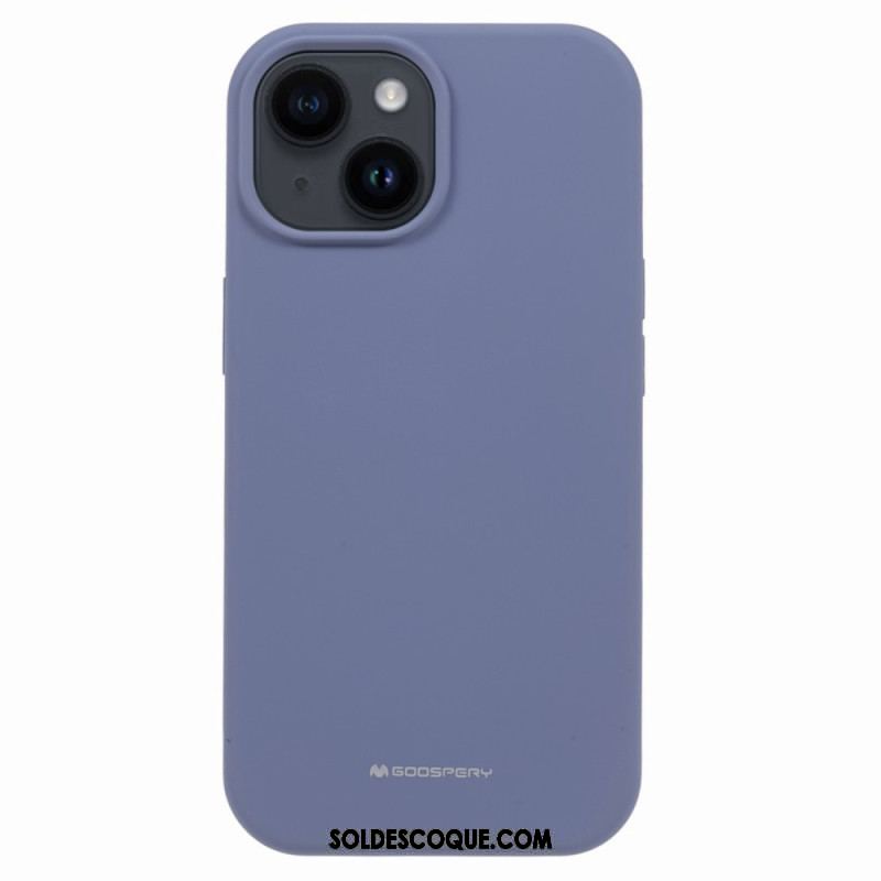 Coque iPhone 15 Plus Silicone Liquide Mercury Goospery