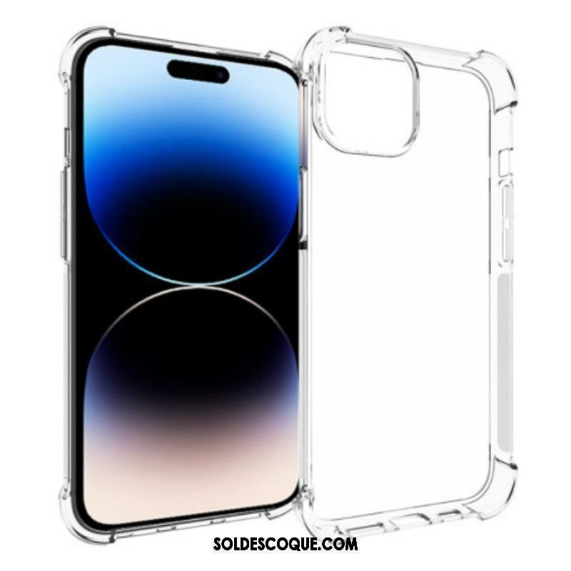 Coque iPhone 15 Plus Transparente Coins Renforcés