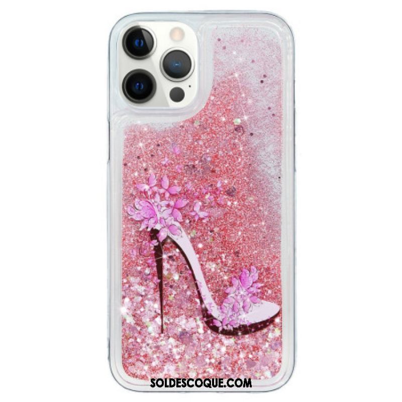 Coque iPhone 15 Pro Paillettes Escarpin