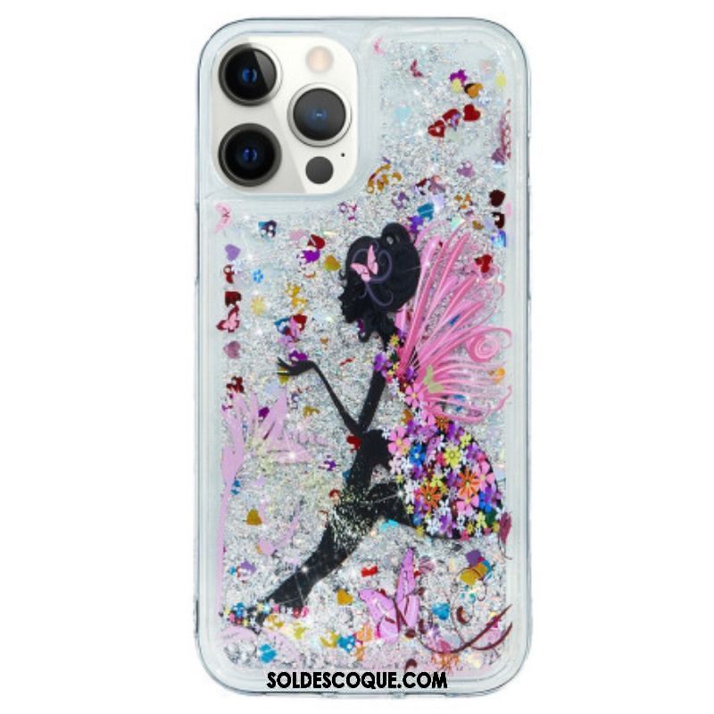 Coque iPhone 15 Pro Paillettes Fée