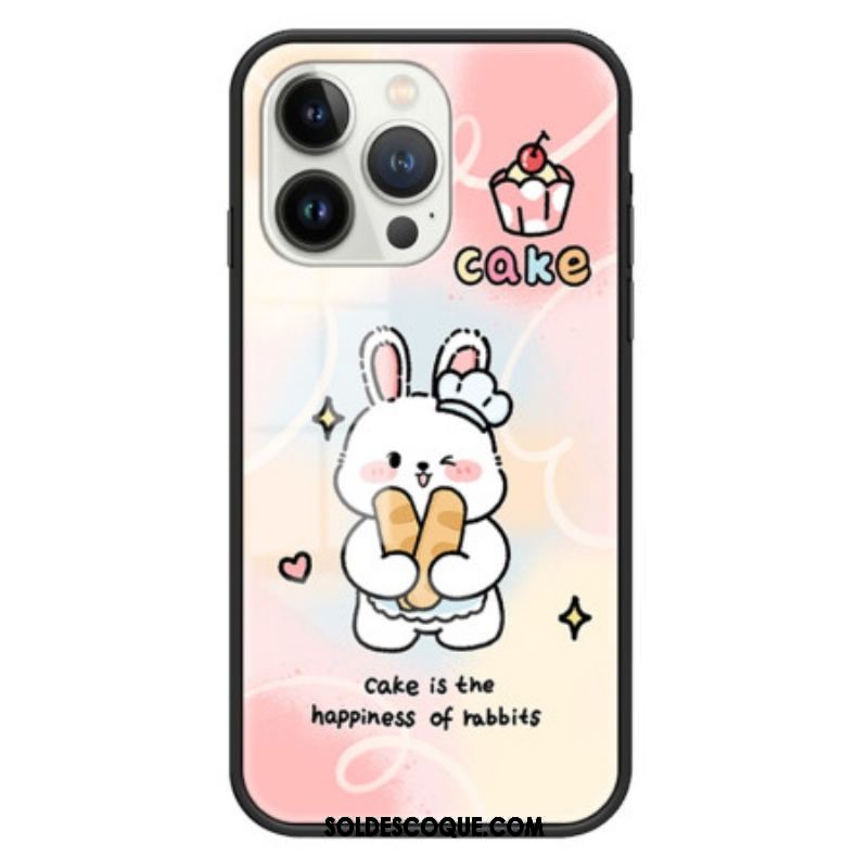 Coque iPhone 15 Pro Verre Trempé Happy Rabbit