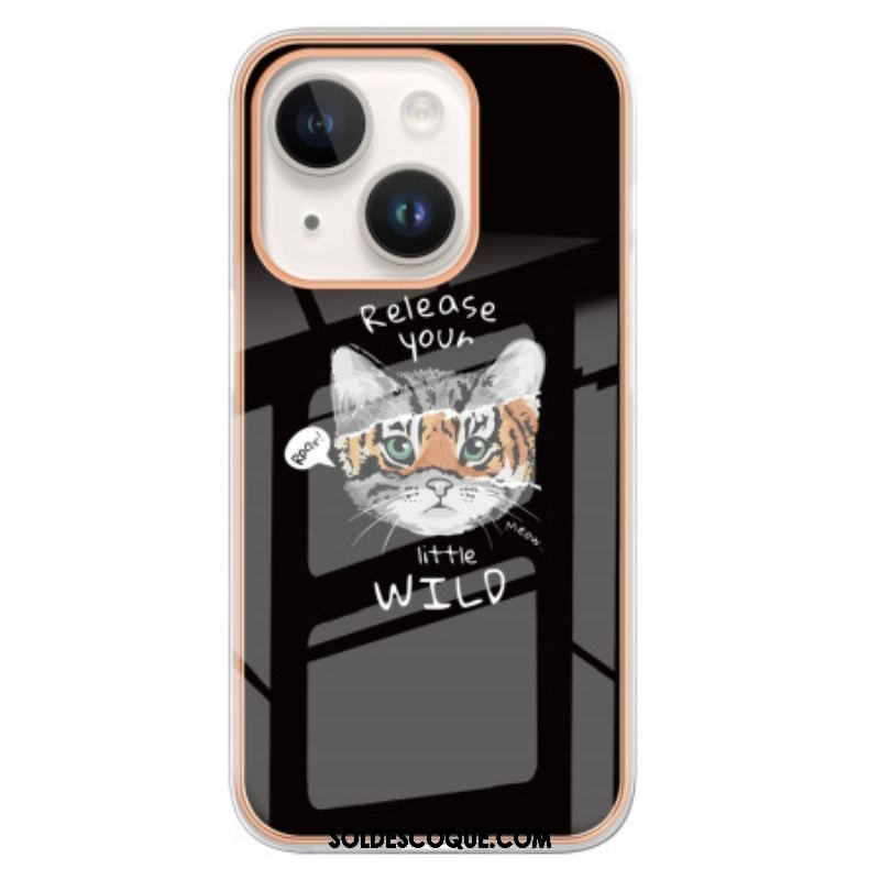 Coque iPhone 15 Pus Chat / Tigre