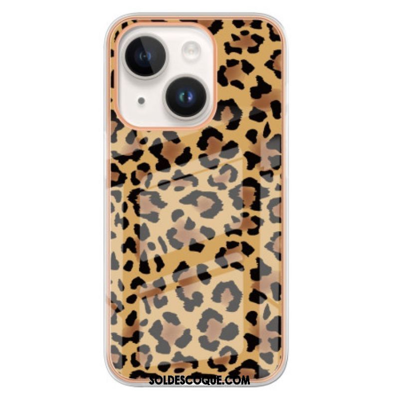 Coque iPhone 15 Pus Léopard