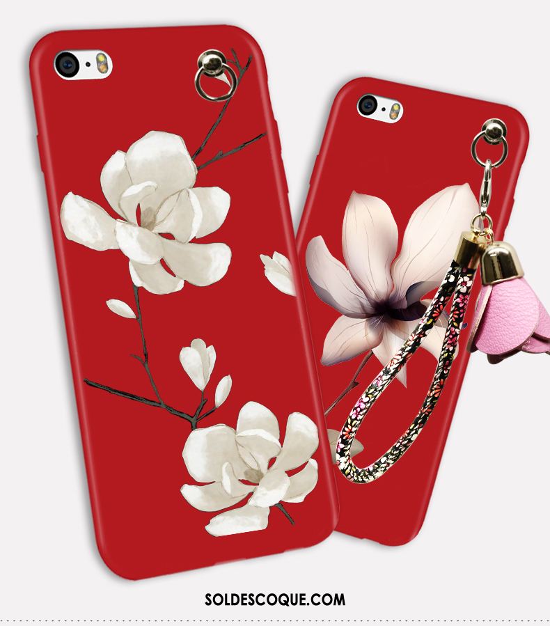 Coque iPhone 5 / 5s Charmant Super Mignon Téléphone Portable Fluide Doux Rouge Pas Cher