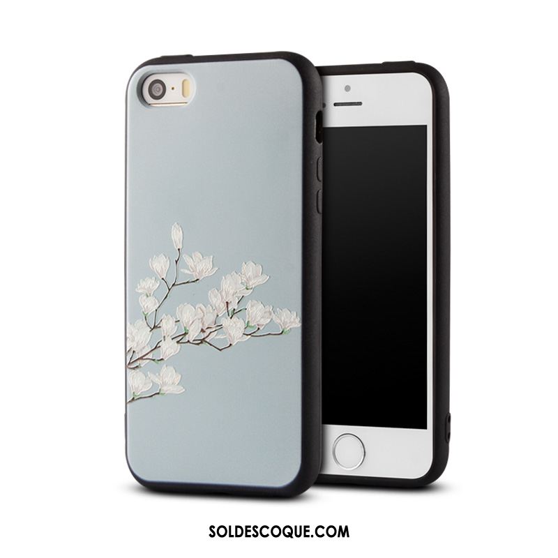 Coque iPhone 5 / 5s Incassable Étui Téléphone Portable Gaufrage Dimensionnel Soldes