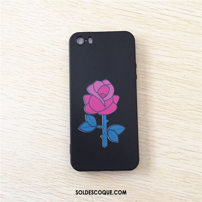 Coque iPhone 5 / 5s Protection Incassable Silicone Délavé En Daim Personnalité Housse En Vente