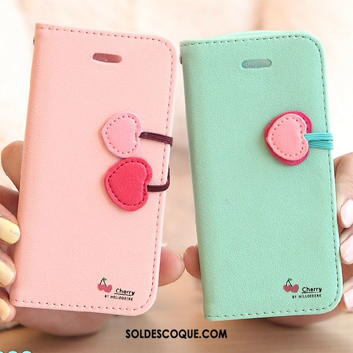 Coque iPhone 5 / 5s Téléphone Portable Tendance Vert Charmant Étui En Cuir En Ligne