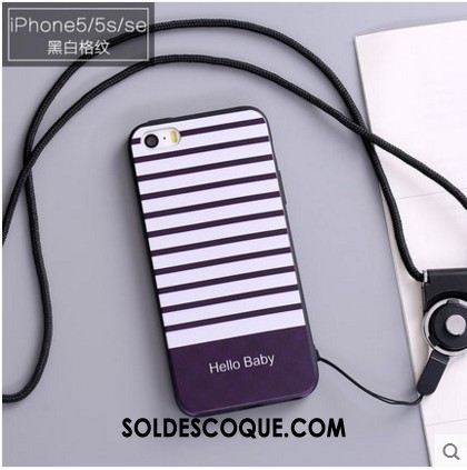 Coque iPhone 5 / 5s Étui Noir Protection Téléphone Portable Silicone Pas Cher