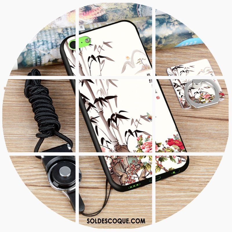 Coque iPhone 5c Téléphone Portable Blanc Étui Silicone Authentique France