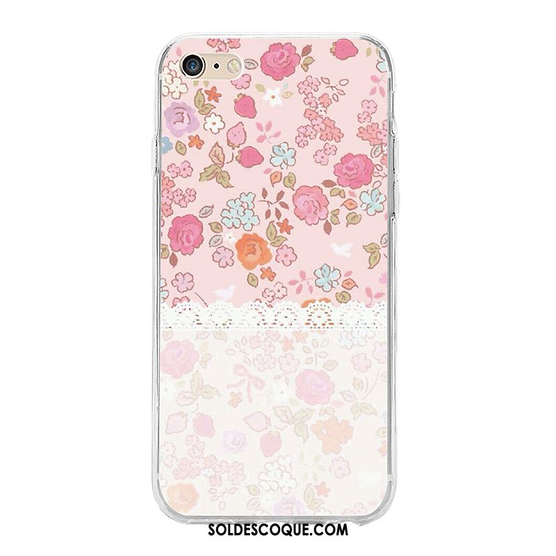 Coque iPhone 6 / 6s Charmant Fluide Doux Floral Téléphone Portable Protection France