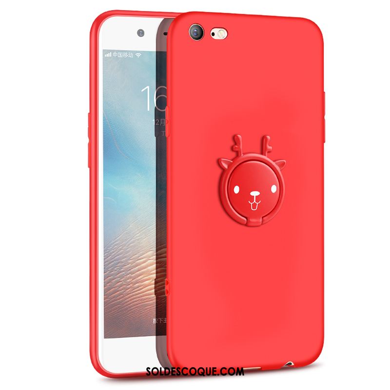 Coque iPhone 6 / 6s Dessin Animé Rouge Incassable Silicone Téléphone Portable Soldes