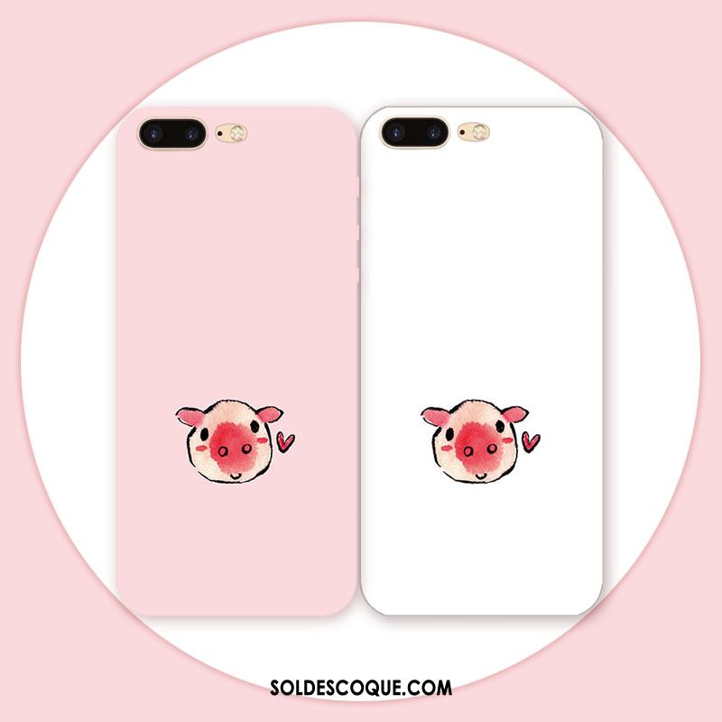 Coque iPhone 6 / 6s Fluide Doux Rouge Incassable Téléphone Portable Rose En Ligne