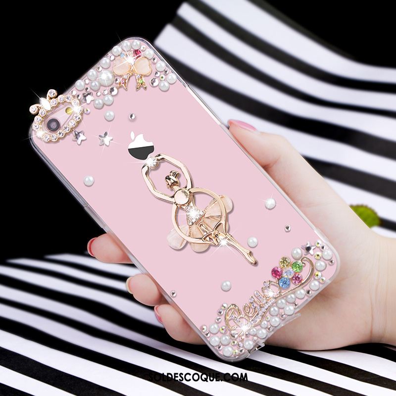 Coque iPhone 6 / 6s Incassable Protection Silicone Étui Rose Soldes