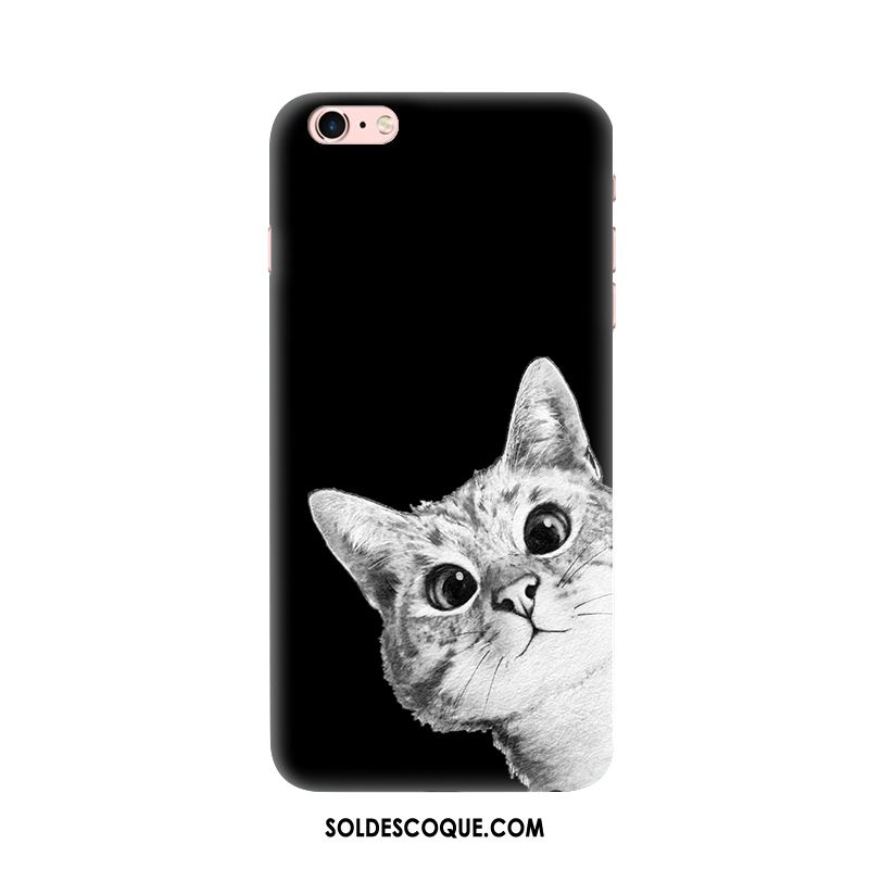 Coque iPhone 6 / 6s Plus Simple Art Noir Très Mince Tendance Pas Cher