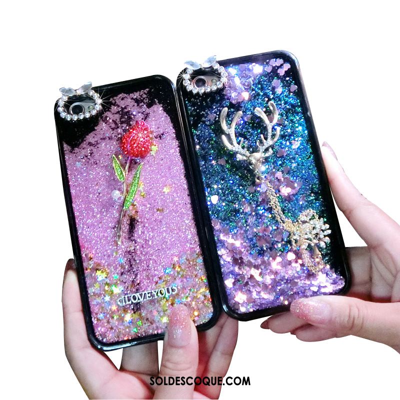 Coque iPhone 6 / 6s Plus Téléphone Portable Rose Créatif Violet Cristal Soldes