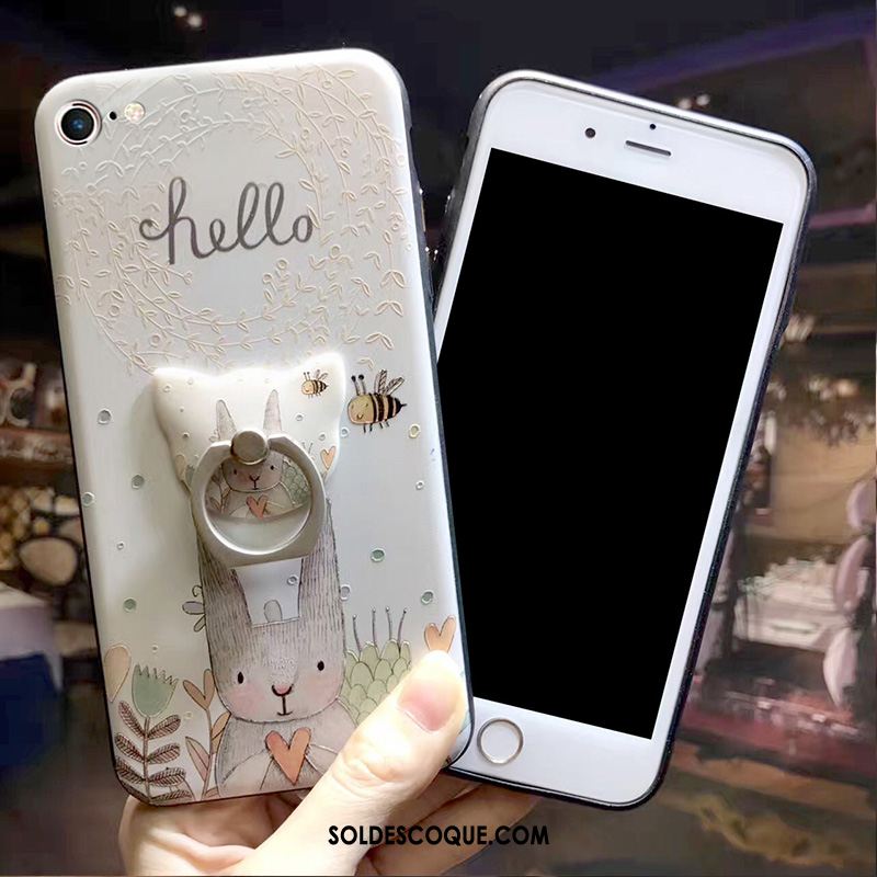 Coque iPhone 6 / 6s Résistant À L'usure Boucle Gaufrage Anneau Dessin Animé Pas Cher