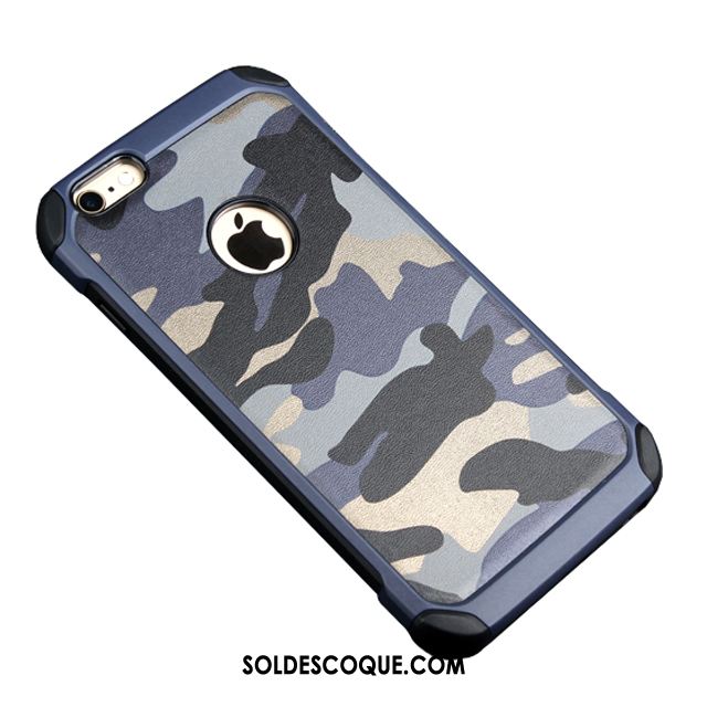 Coque iPhone 6 / 6s Simple Bleu Protection Personnalité Téléphone Portable En Ligne