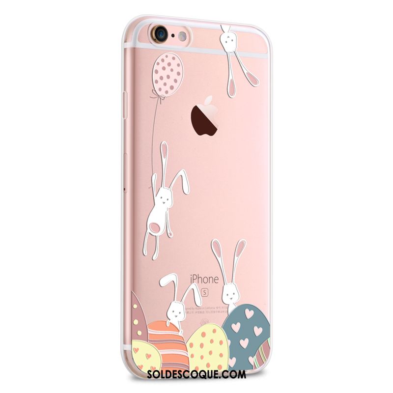 Coque iPhone 6 / 6s Tout Compris Rose Nouveau Transparent Pu En Vente