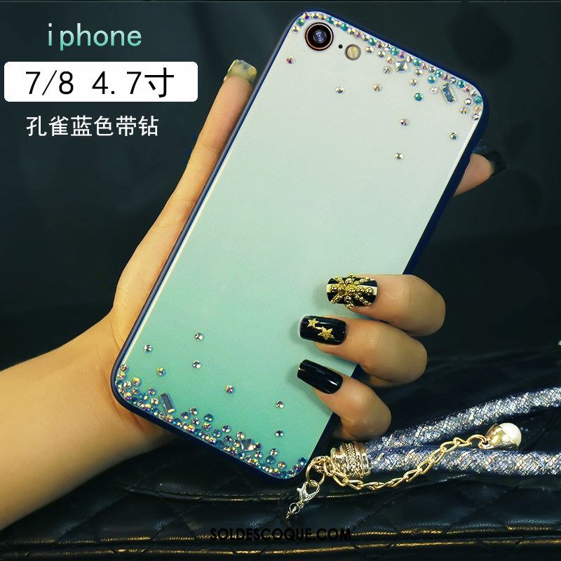 Coque iPhone 7 Personnalité Bracelet Créatif Strass Marque De Tendance En Ligne