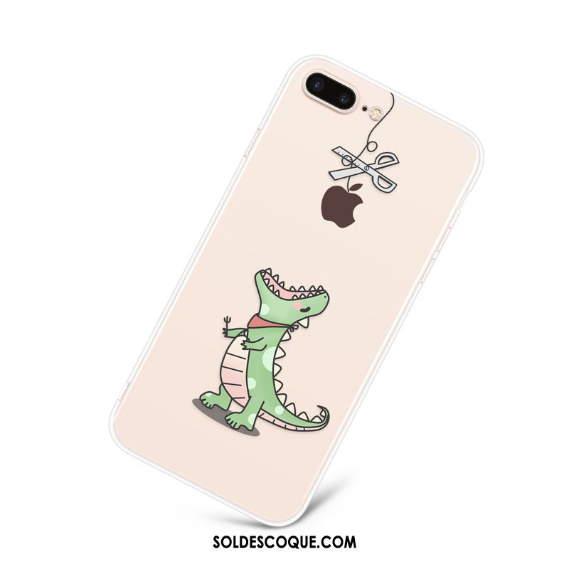 Coque iPhone 7 Plus Charmant Créatif Dessin Animé Transparent Très Mince Soldes