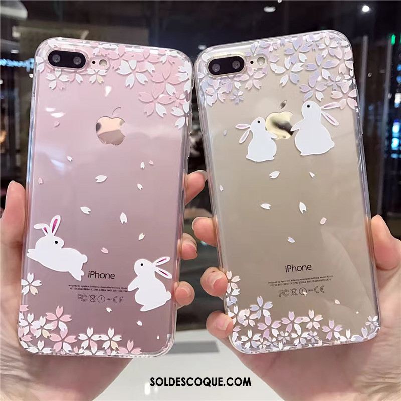 Coque iPhone 7 Plus Incassable Personnalité Téléphone Portable Créatif Rose En Vente