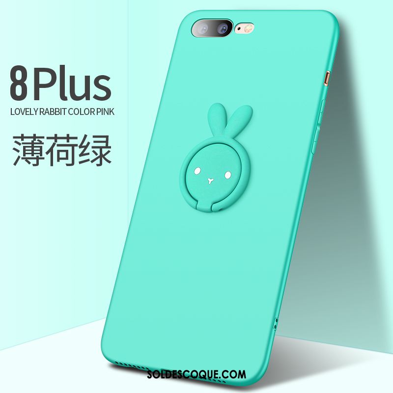 Coque iPhone 7 Plus Marque De Tendance Vert Tout Compris Délavé En Daim Personnalité Soldes