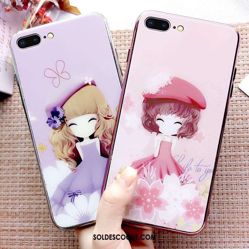 Coque iPhone 7 Plus Princesse Personnalité Fluide Doux Marque De Tendance Nouveau Housse En Ligne