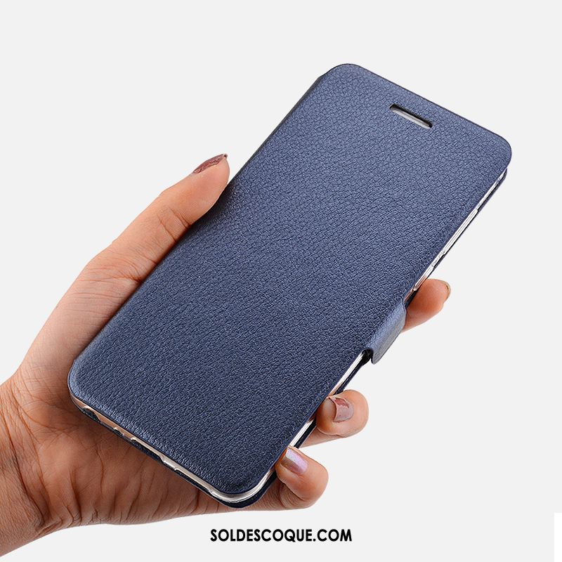 Coque iPhone 7 Étui En Cuir Tout Compris Ornements Suspendus Bleu Clamshell Housse En Vente