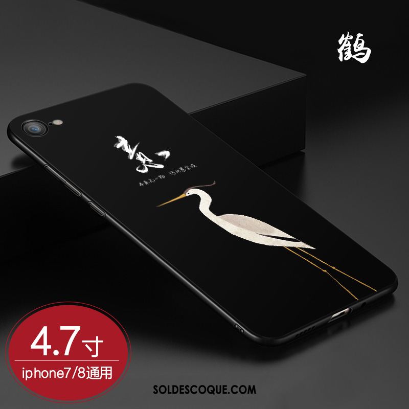 Coque iPhone 8 Amoureux Délavé En Daim Dessin Animé Nouveau Tout Compris En Vente