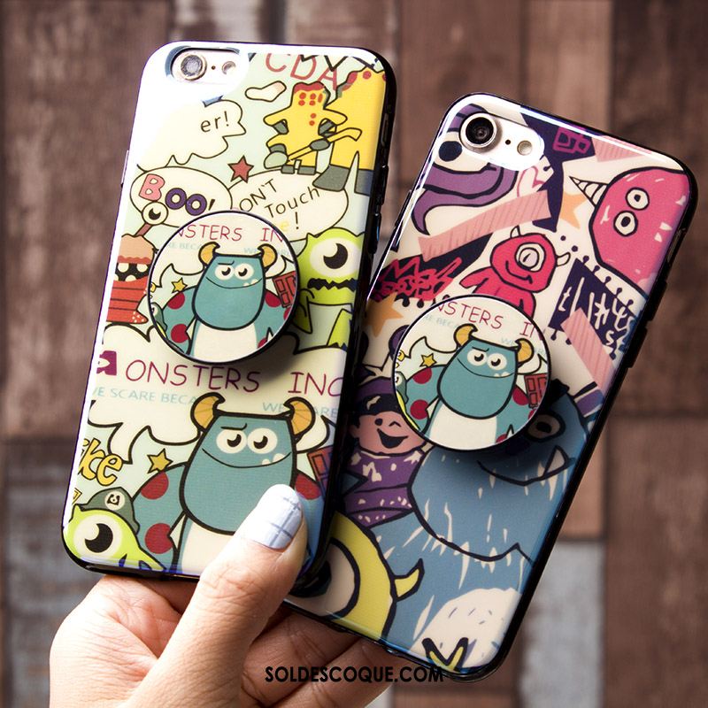 Coque iPhone 8 Charmant Dessin Animé Bordure Créatif Amoureux Housse En Ligne