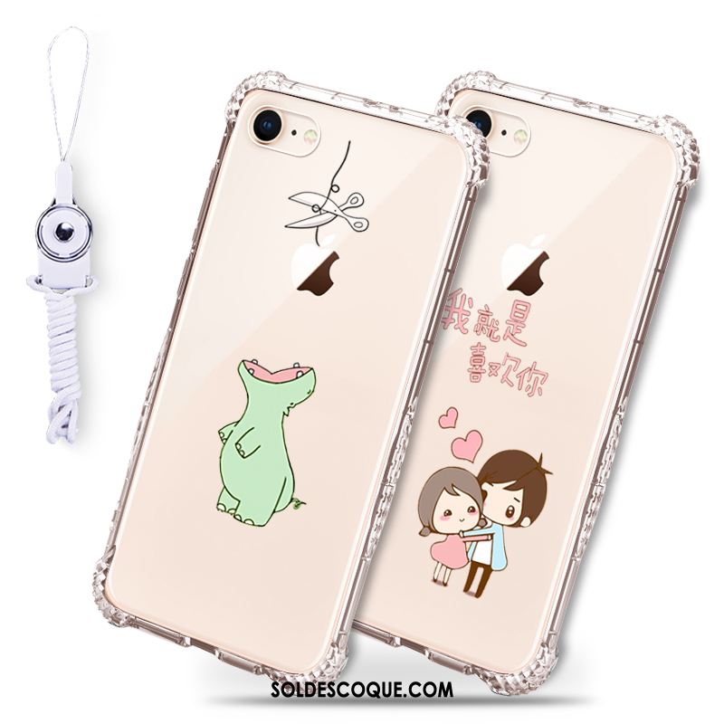 Coque iPhone 8 Personnalité Étui Fluide Doux Tout Compris Téléphone Portable France