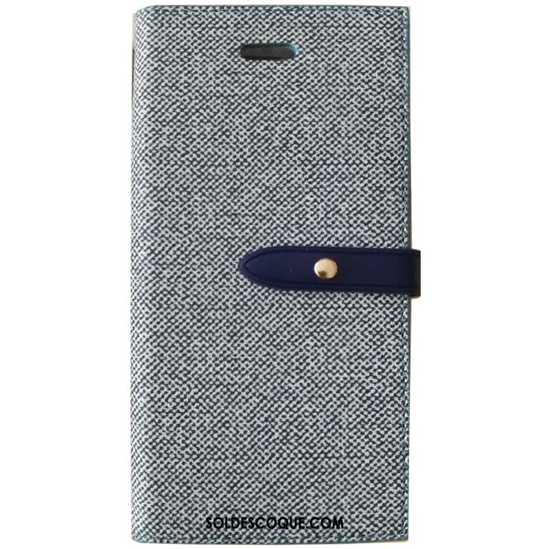 Coque iPhone 8 Plus Cuir Plaid Étui En Cuir Protection Téléphone Portable Pas Cher