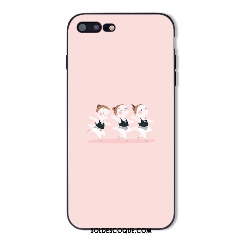 Coque iPhone 8 Plus Délavé En Daim Cœur Téléphone Portable Tout Compris Charmant En Ligne