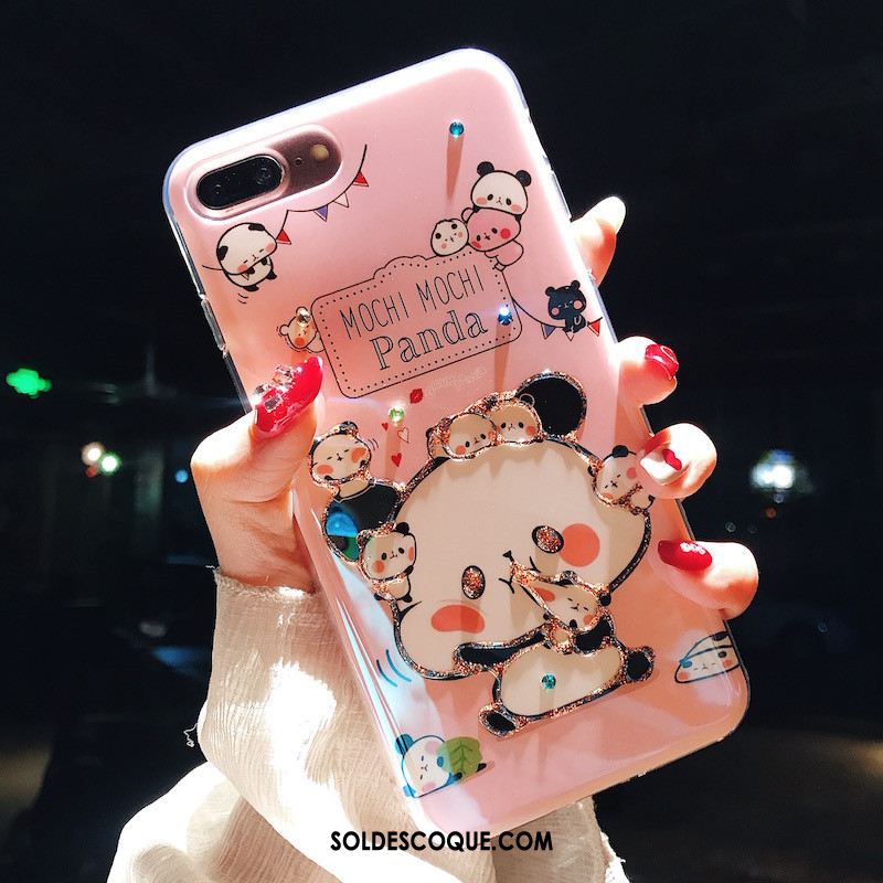 Coque iPhone 8 Plus Rose Incassable Téléphone Portable Dessin Animé Fluide Doux France