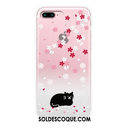 Coque iPhone 8 Plus Rose Nouveau Créatif Quicksand Personnalité Housse France