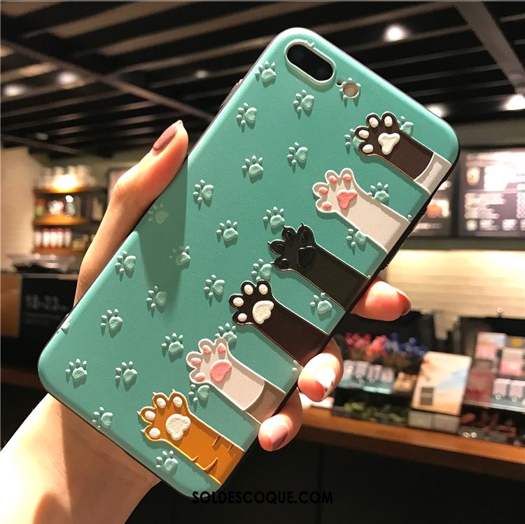 Coque iPhone 8 Plus Téléphone Portable Tout Compris Vert Tendance Charmant Soldes