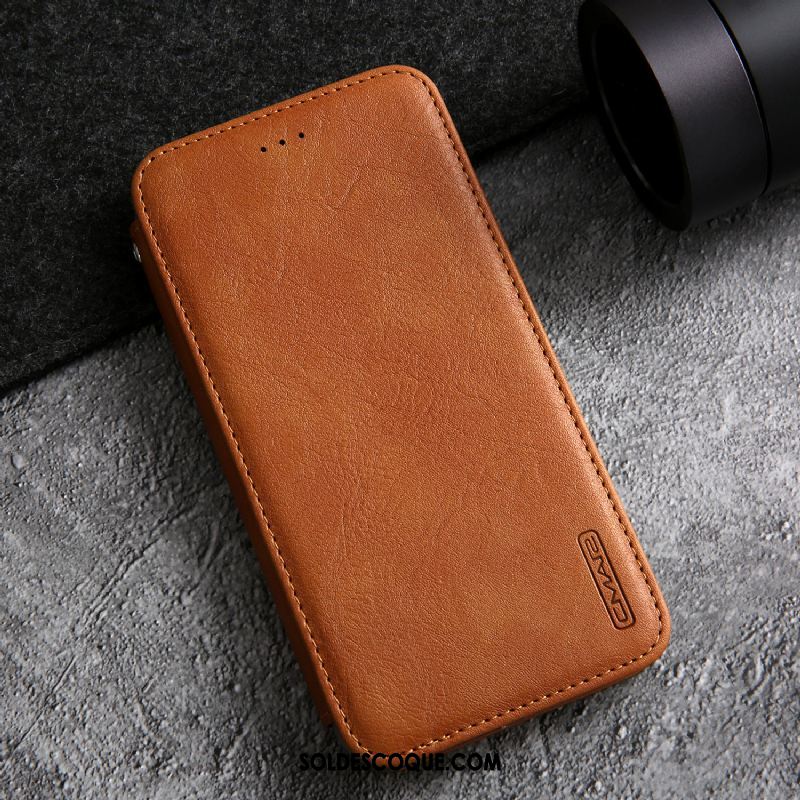 Coque iPhone Se 2020 Téléphone Portable Cuir Véritable Tout Compris Étui En Cuir Incassable Pas Cher