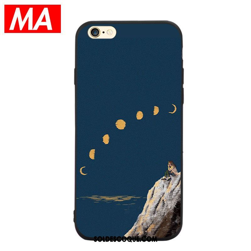 Coque iPhone Se 2020 Étui Protection Téléphone Portable Peinture À L'huile Beau France