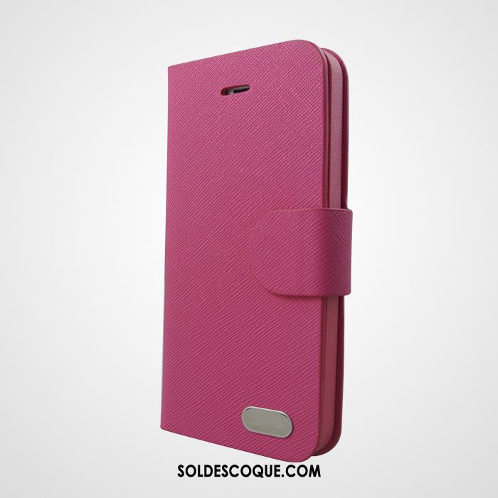 Coque iPhone Se Clamshell Téléphone Portable Rouge Étui En Cuir Protection En Ligne