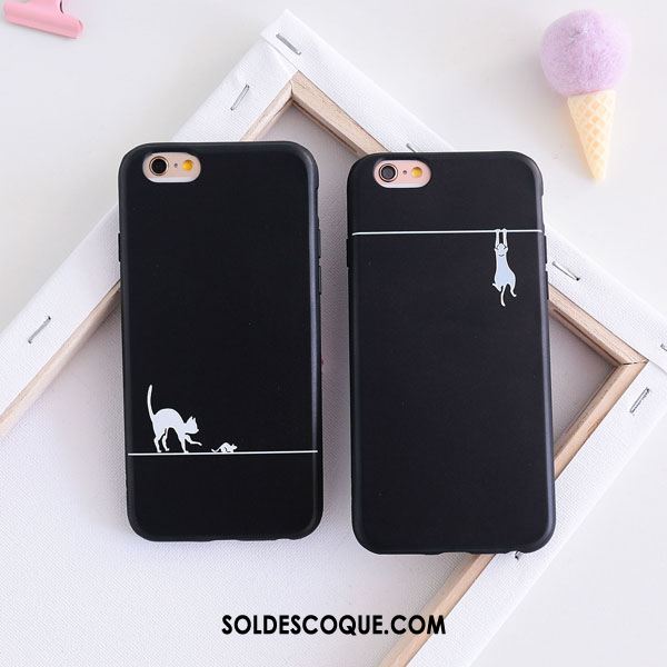 Coque iPhone Se Créatif Chat Tout Compris Étui Noir Housse En Ligne