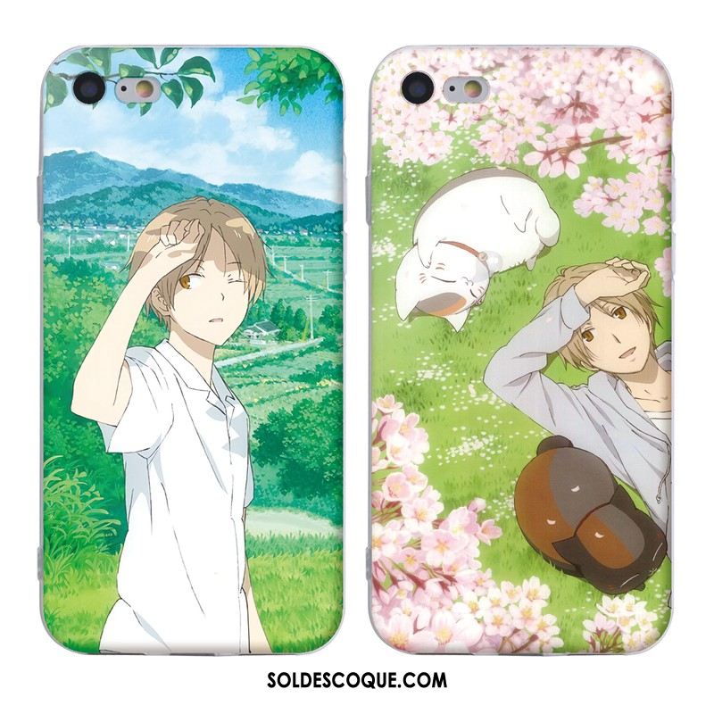 Coque iPhone Se Fluide Doux Dessin Animé Silicone Téléphone Portable Ornements Suspendus Soldes