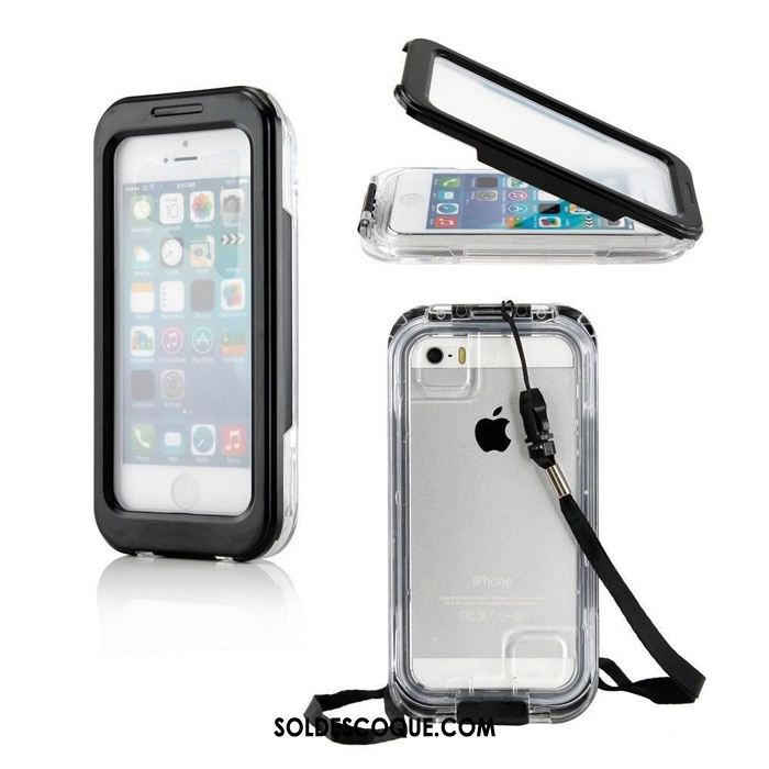 Coque iPhone Se Imperméable Outdoor Sac Jours Noir Housse En Ligne