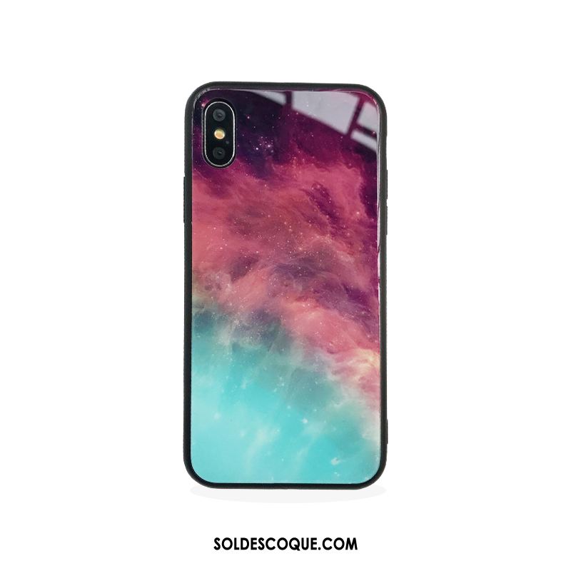 Coque iPhone X Créatif Verre Grand Ciel Étoilé Marque De Tendance Soldes