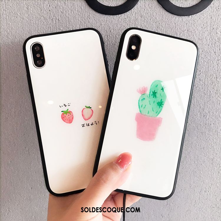 Coque iPhone X Frais Fluide Doux Petit Verre Créatif France