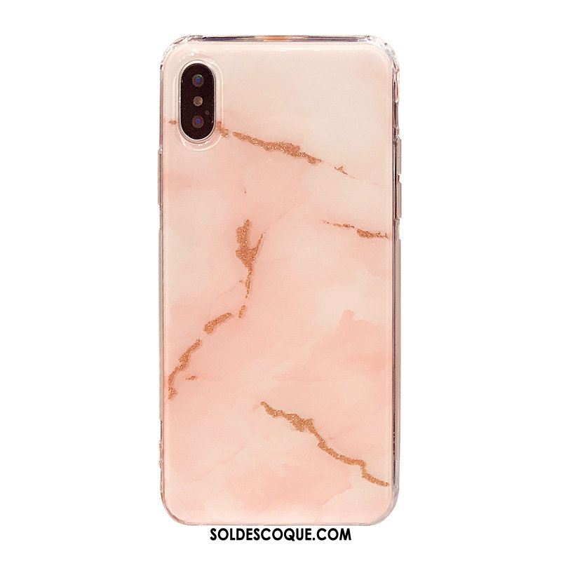 Coque iPhone X Grand Rose Tout Compris Téléphone Portable Tendance Soldes