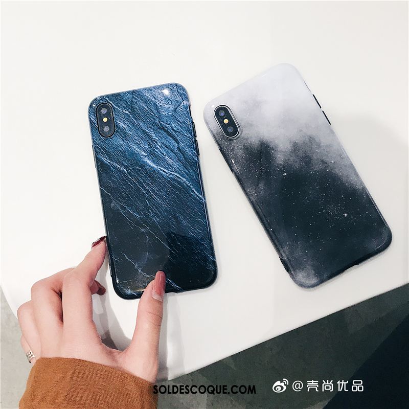 Coque iPhone X Mode Bleu Vent Ciel Étoilé Téléphone Portable Soldes