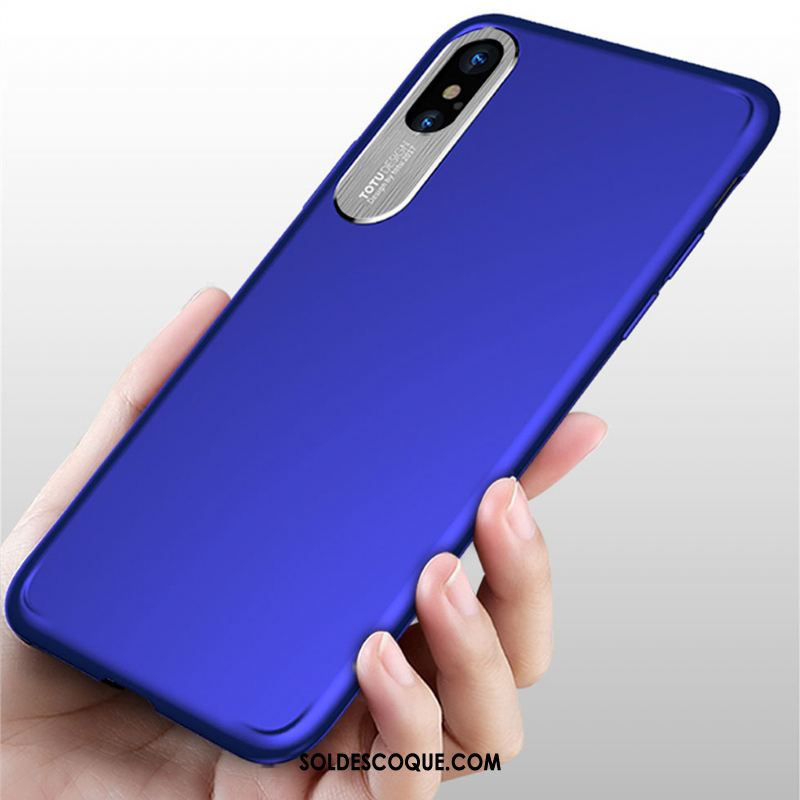 Coque iPhone X Nouveau Étui Tout Compris Résistant Aux Rayures Bleu Pas Cher